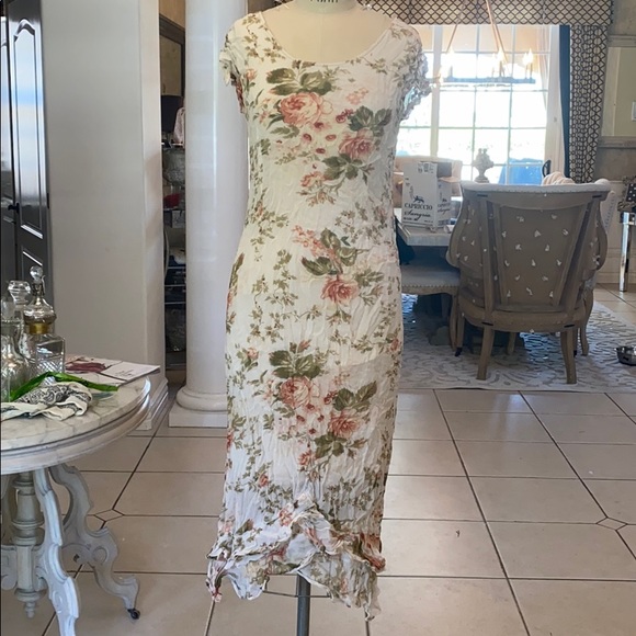lolette | Dresses | Vintage Lolette Cap Sleeve Floral Midi Dress | Poshmark